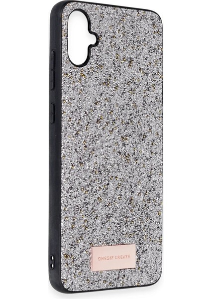 Samsung Galaxy A05 Bright Simli Kapak - Gümüş - KA9815-8423