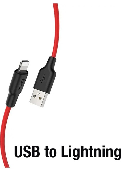 Hoco X21 Plus USB To iPhone Lightning Silikon Hızlı Şarj ve Data KABLOSU-(1903) - KA4967-6019 fiyatları