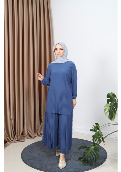 Piliseli Bol Kesim Pantolonlu Takım fiyatları