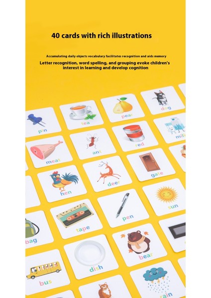 Çocukların Eğlenceli Ingilizce Yazım Kelimeleri Erken Öğrenme Aydınlanma Ingilizce Öğrenme Kartları Erken Öğrenme Ebeveyn-Çocuk Etkileşimi (Yurt Dışından) modelleri