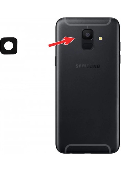 Samsung Galaxy A6 2018 Arka Kamera LENS-(1903) - KA2975-5556
