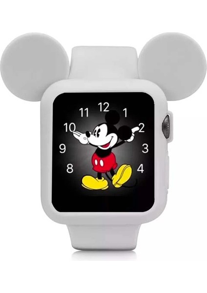 Ally Apple Watch 6-5-4-3-2 Için 42MM Mickey Mouse Silikon KILIF-(1903) - KA6233-2887