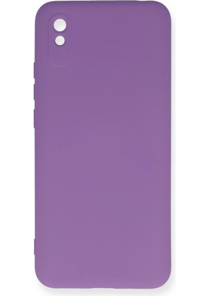 Xiaomi Redmi 9A Kılıf Nano Içi Kadife Silikon - Mor - KA1912-4517