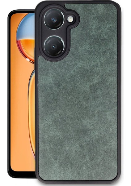 Vivo Y18 Kılıf Aras Deri Kapak - Koyu Yeşil - KA6525-9411