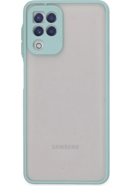 Samsung Galaxy A22 Kılıf Montreal Silikon Kapak - Turkuaz - KA4630-3672