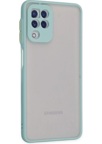 Samsung Galaxy A22 Kılıf Montreal Silikon Kapak - Turkuaz - KA4630-3672 fiyatları