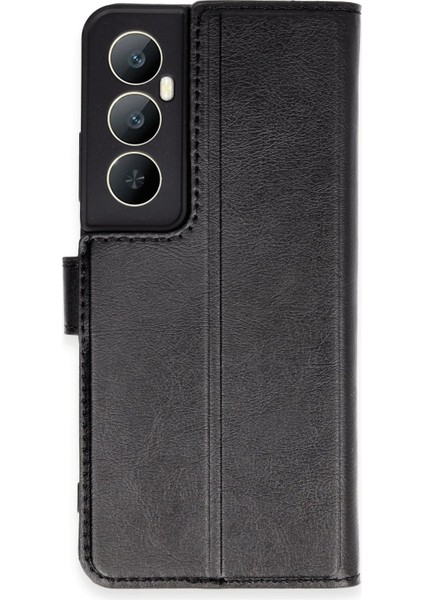 Realme C65 Kılıf Trend S Plus Kapaklı Kılıf - Siyah - KA6045-4309