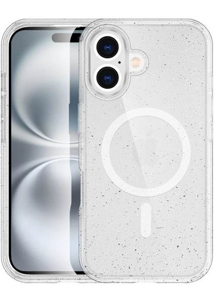 iPhone 16 Plus Kılıf Glow Magsafe Kapak - Şeffaf - KA1078-2310