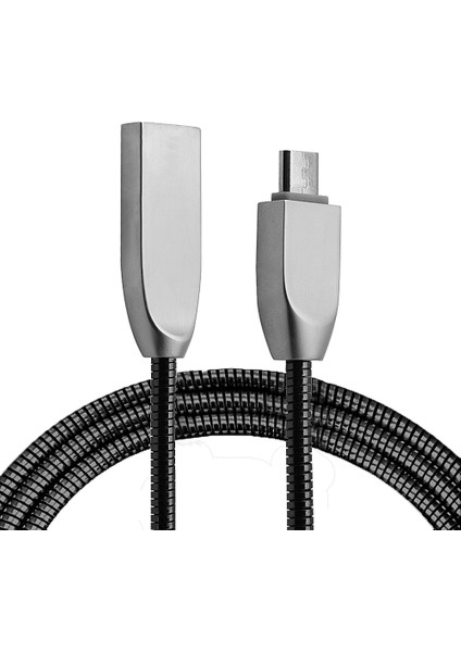 Ally Micro USB Zinc Alloy Dayanıklı 24 A Metal 1mm USB KABLO-(1903) - KA1655-3870 modelleri