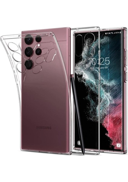 Samsung Galaxy S23 Ultra Kılıf Lüx Şeffaf Silikon - KA9747-3469