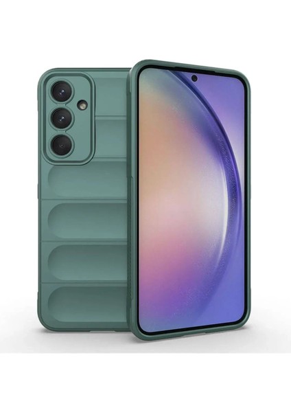 Samsung Galaxy A26 Kılıf Optimum Silikon - Koyu Yeşil - KA8246-5067