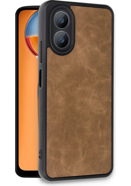 Oppo A38 Kılıf Aras Deri Kapak - Taba - KA5324-3049