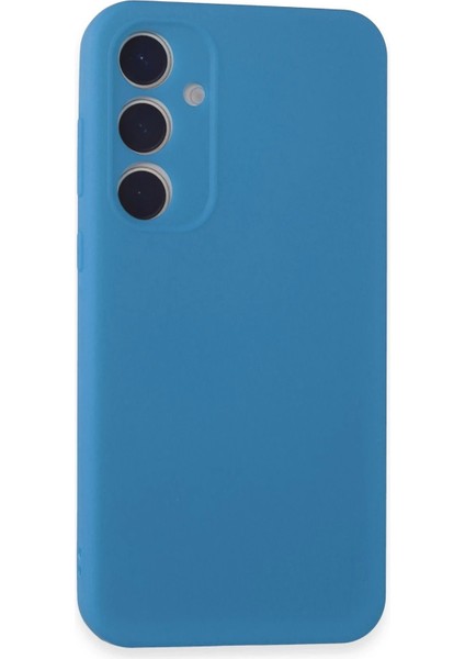 Samsung Galaxy A55 5g Kılıf First Silikon - Mavi - KA9562-6958