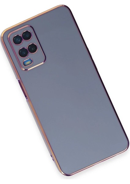 Oppo A54 4g Kılıf Volet Silikon - Mavi - KA8829-1827 modelleri