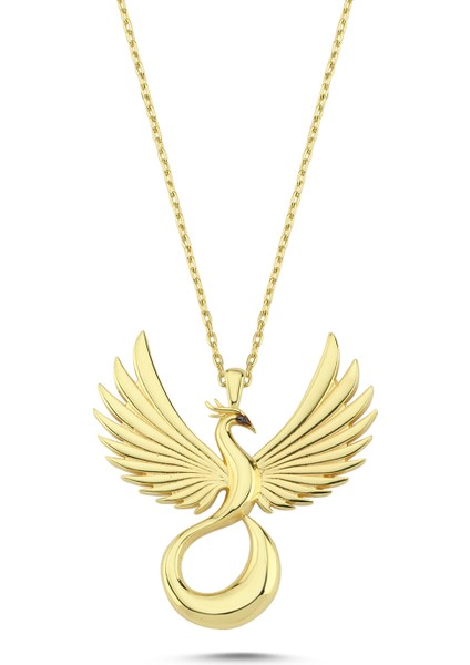 Anka Kuşu Taşsız Altın Kolye AK87