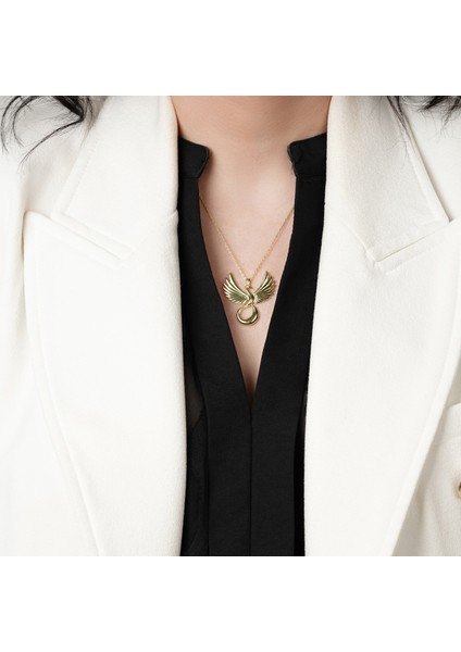 Anka Kuşu Taşsız Altın Kolye AK87 fiyatları