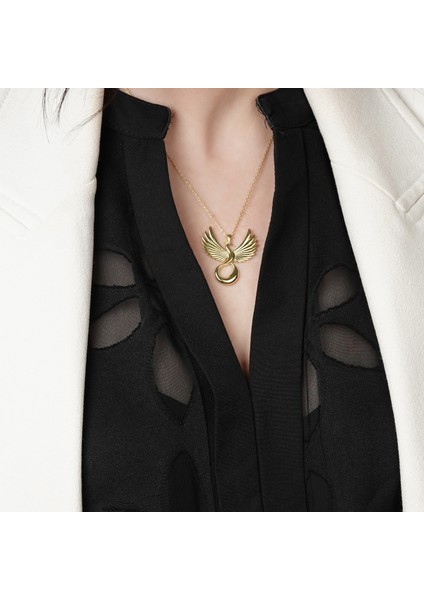 Anka Kuşu Taşsız Altın Kolye AK87 modelleri