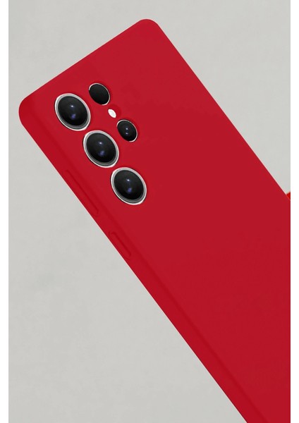 Samsung Galaxy S25 Ultra Kılıf Nano Içi Kadife Silikon - Kırmızı - KA5871-5053 modelleri