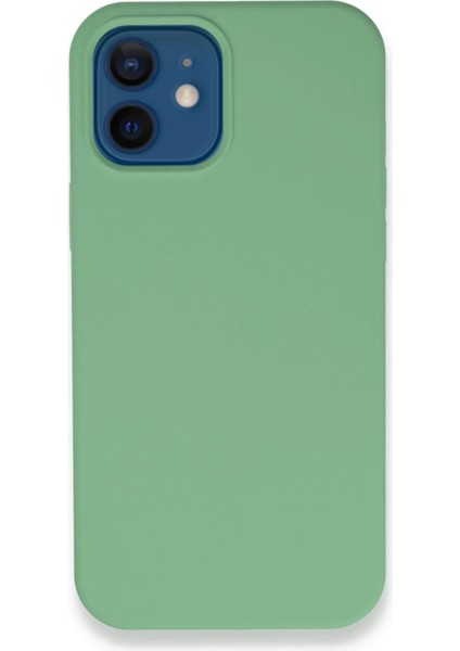 iPhone 12 Kılıf Lansman Legant Silikon - Yeşil - KA9593-5795