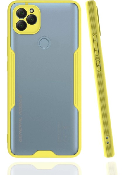 General Mobile Gm 22 Kılıf Platin Silikon - Sarı - KA8548-4661