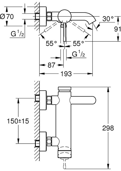 Essence Tek Kumandalı Banyo Bataryası Mat Siyah - 25250KF1 modelleri