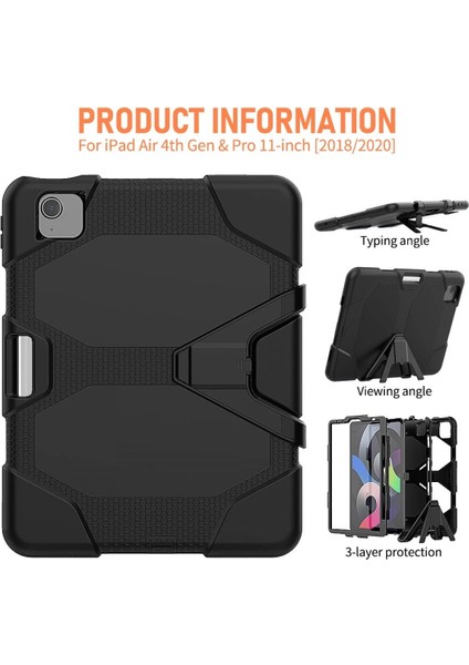 iPad Pro 11 (2020) Kılıf Griffin Tablet Kapak - Siyah - KA8445-5144