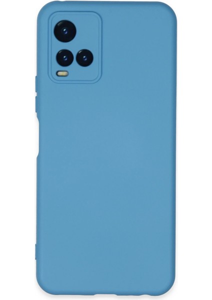 Vivo Y21S Kılıf Nano Içi Kadife Silikon - Mavi - KA1545-3410