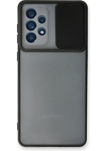 Samsung Galaxy A53 5g Kılıf Palm Buzlu Kamera Sürgülü Silikon - Siyah - KA8198-5397