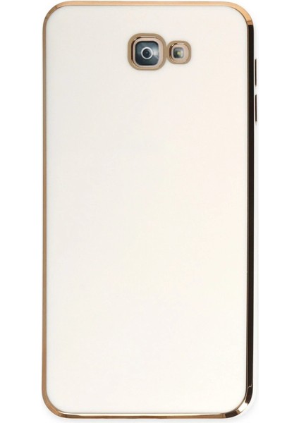 Samsung Galaxy J7 Prime Kılıf Volet Silikon - Beyaz - KA9161-7285