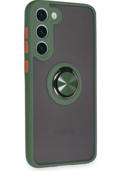 Samsung Galaxy S23 Plus Kılıf Montreal Yüzüklü Silikon Kapak - Yeşil - KA7519-8489 fiyatları