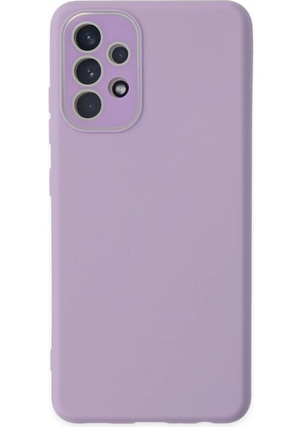 Samsung Galaxy A53 5g Kılıf Lansman Glass Kapak - Lila - KA1302-1145