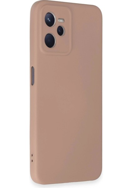 Realme C35 Kılıf Nano Içi Kadife Silikon - Pudra - KA2015-5243 fiyatları