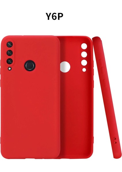 Huawei Y6P Kılıf First Silikon - Kırmızı - KA2907-9439