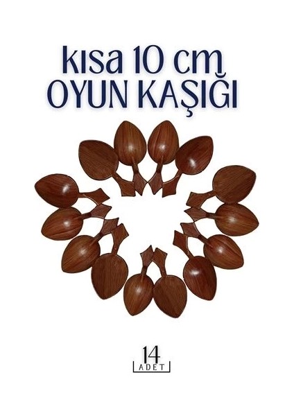 Kısa Oyun Kaşığı 14 Adet fiyatları