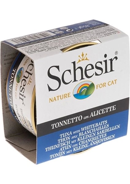 Schesir Ton Balıklı ve Ringa Balıklı Jöleli Konserve Kedi Maması 85 gr