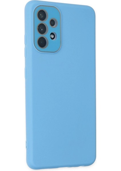 Samsung Galaxy A33 5g Kılıf Lansman Glass Kapak - Mavi - KA2189-7561