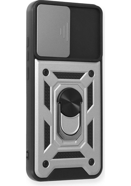 Samsung Galaxy A03S Kılıf Pars Lens Yüzüklü Silikon - Gümüş - KA2041-4262 fiyatları