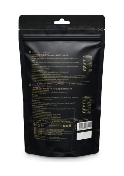Reflex Snackies Natural Kuzu Etli Küp Tahılsız Köpek Ödül Maması 80 gr fiyatları