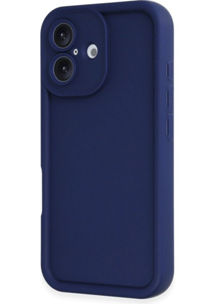iPhone 16 Kılıf Viera Silikon - Lacivert - KA1753-4875