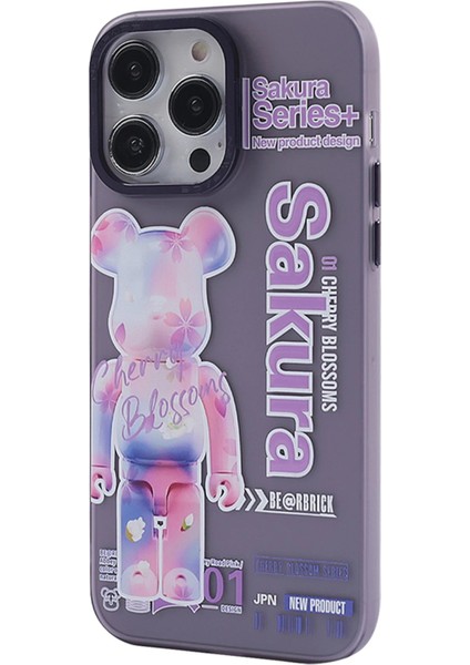 iPhone 13 Pro Max Kılıf Prada Desenli Kapak - Prada Mor - 1 - KA7978-9648