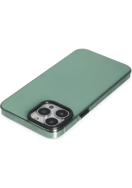 iPhone 13 Pro Max Kılıf Anka Pc Sert Metal Kapak - Yeşil - KA8770-3720