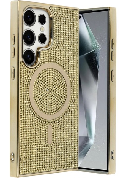 Samsung Galaxy S24 Ultra Helen Magsafe Kapak - Gold - KA7505-7944