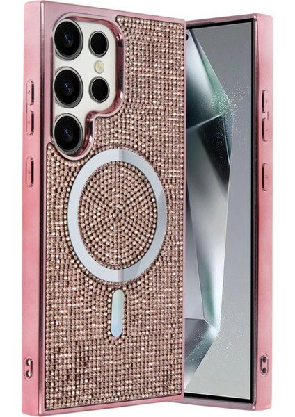 Samsung Galaxy S24 Ultra Helen Magsafe Kapak - Pembe - KA5399-3008