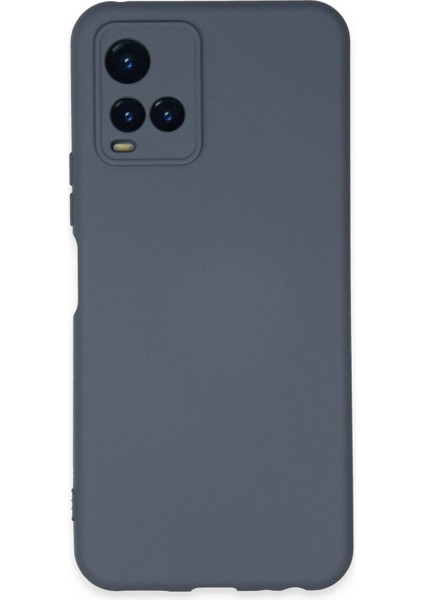 Vivo Y21S Kılıf Nano Içi Kadife Silikon - Gri - KA3707-8904