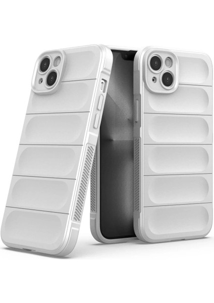 iPhone 15 Kılıf Optimum Silikon - Krem - KA6797-8191