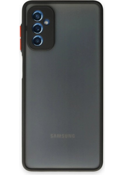 Samsung Galaxy M52 5g Kılıf Montreal Silikon Kapak - Siyah - KA9064-9751