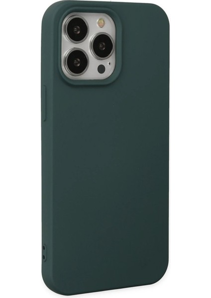 iPhone 14 Pro Max Kılıf Nano Içi Kadife Silikon - Koyu Yeşil - KA5914-3895 fiyatları