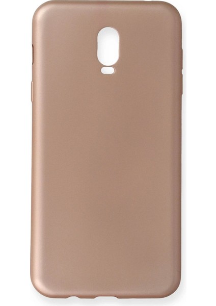 Samsung Galaxy C8 Kılıf First Silikon - Rose Gold - KA7089-9718