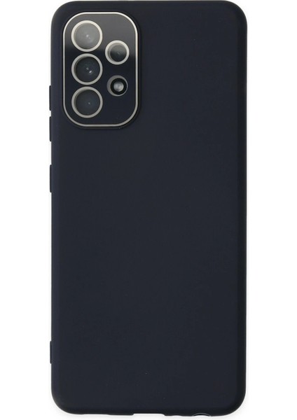 Samsung Galaxy A33 5g Kılıf Lansman Glass Kapak - Lacivert - KA9813-7619