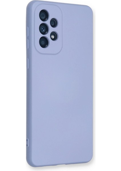 Samsung Galaxy A53 5g Kılıf Nano Içi Kadife Silikon - Lila - KA5745-5245